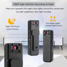 Mini HD Infrared Night Vision Sports Video & Audio Recorder with Clip