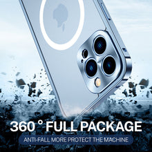 Load image into Gallery viewer, Metal Frame Magnetic Charging iPhone Case