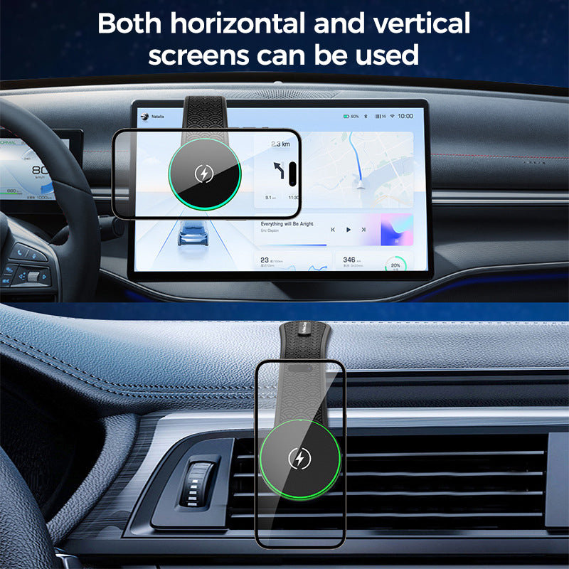 2 in 1 Car Folding Magnetic Wireless Charger