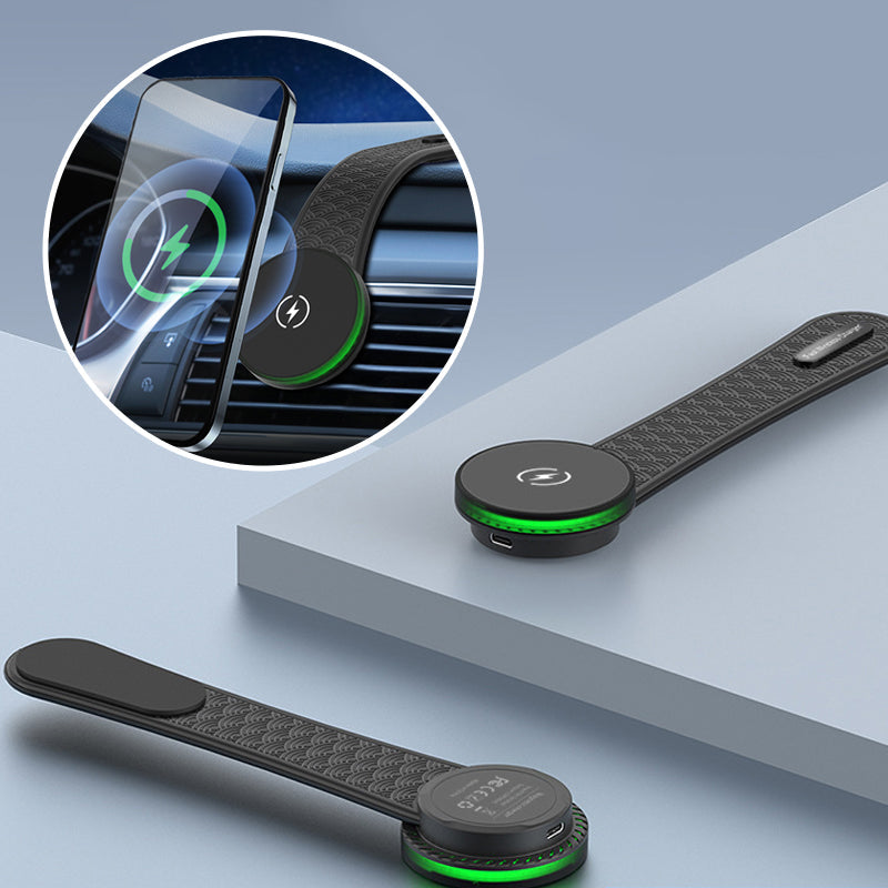 2 in 1 Car Folding Magnetic Wireless Charger