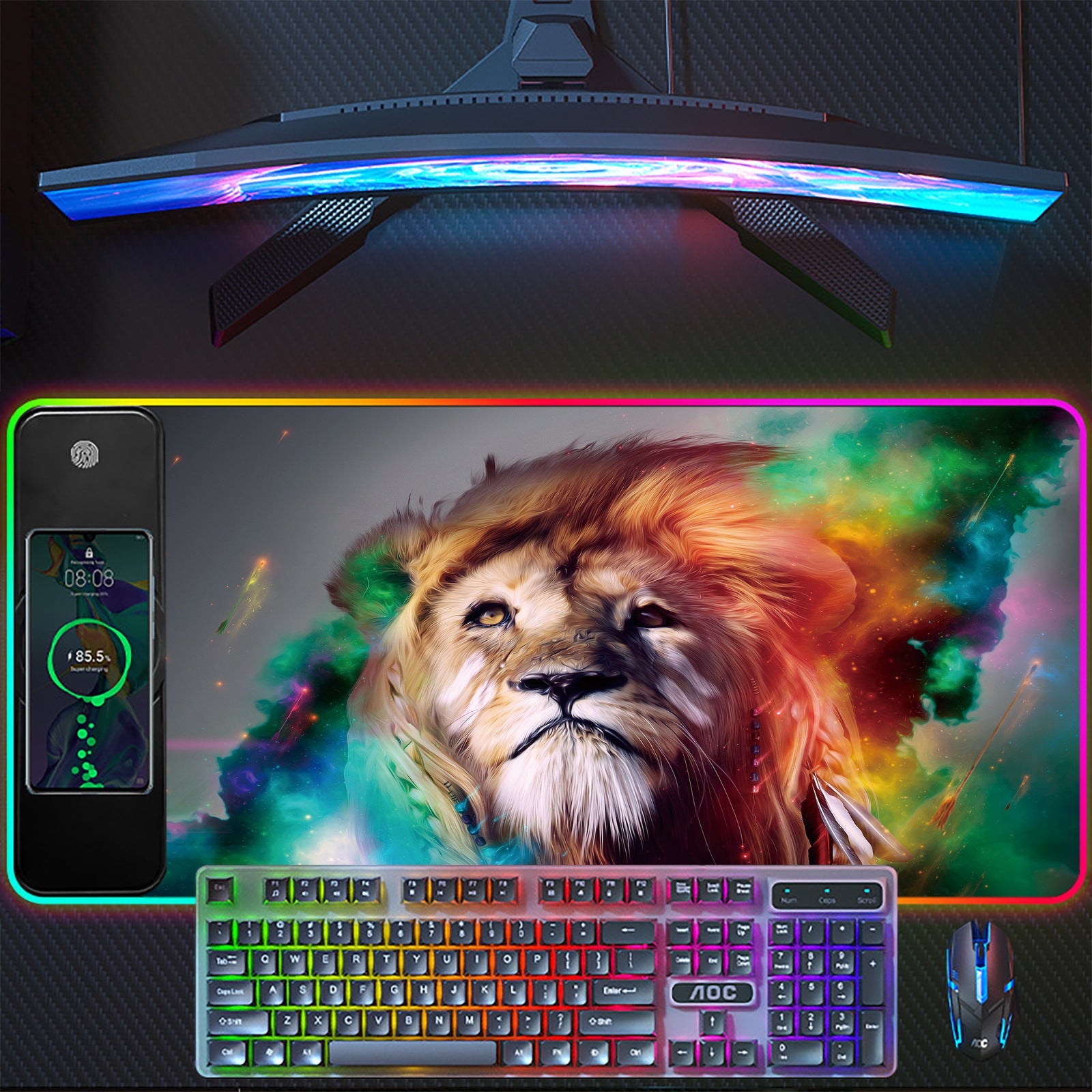 Wireless Charging RGB Gaming Mouse Pad