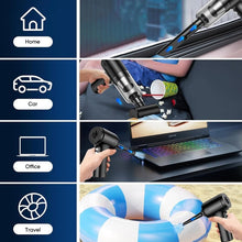 Load image into Gallery viewer, Cordless High-Performance Car Vacuum Cleaner with Powerful Suction