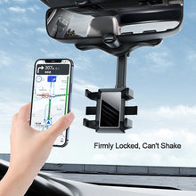 Load image into Gallery viewer, Multifunctional 360 Rotatable Car Rearview Mirror Phone Holder