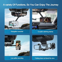 Load image into Gallery viewer, Multifunctional 360 Rotatable Car Rearview Mirror Phone Holder