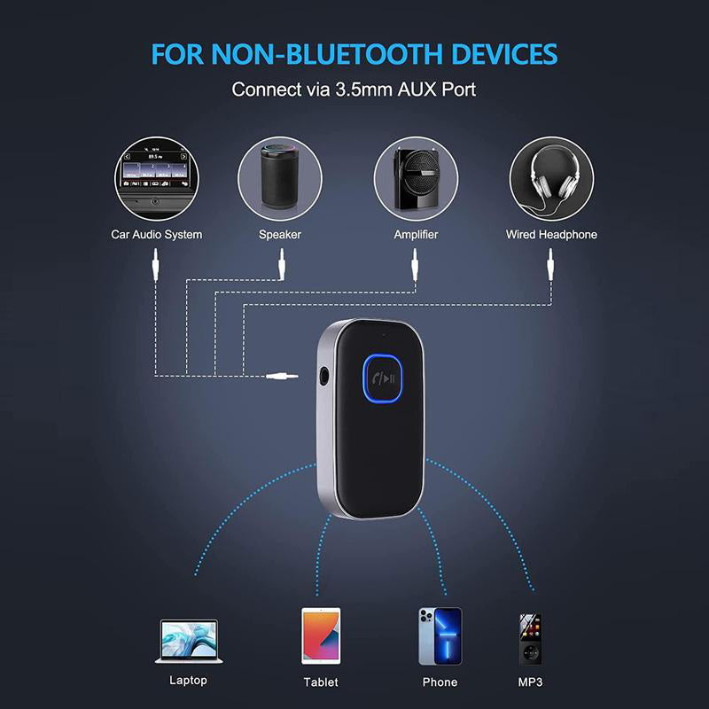 Portable Bluetooth-Compatible Audio Receiver