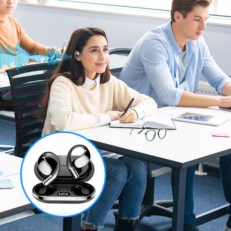 Clip-On Bluetooth Earbuds with AI Translation