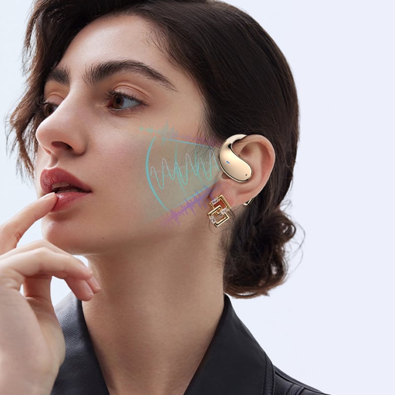 Clip-On Bluetooth Earbuds with AI Translation
