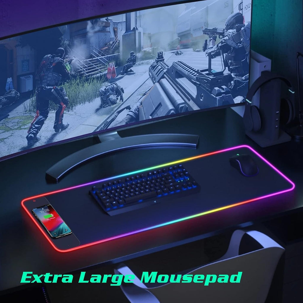 Wireless Charging RGB Gaming Mouse Pad