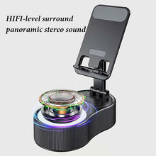 Load image into Gallery viewer, 360° Adjustable Phone Stand with Built-in Bluetooth Speaker
