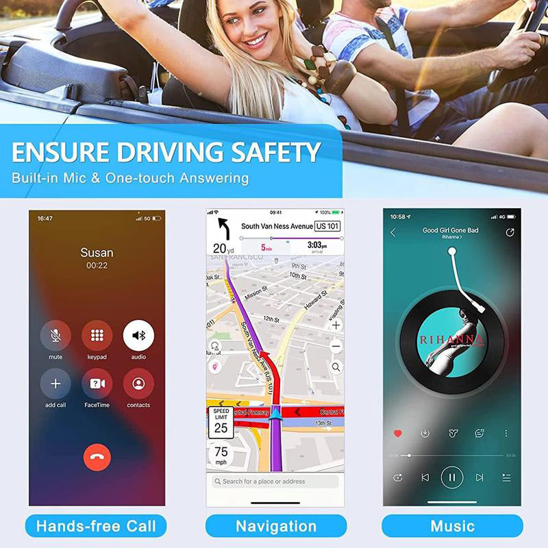 Portable Bluetooth-Compatible Audio Receiver