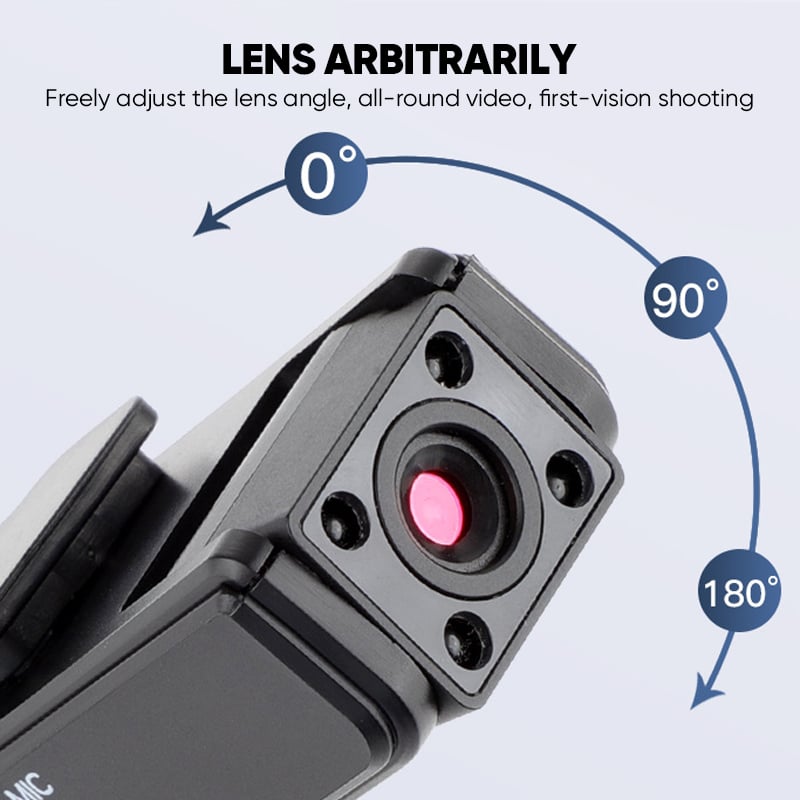 Mini HD Infrared Night Vision Sports Video & Audio Recorder with Clip