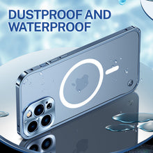 Load image into Gallery viewer, Metal Frame Magnetic Charging iPhone Case