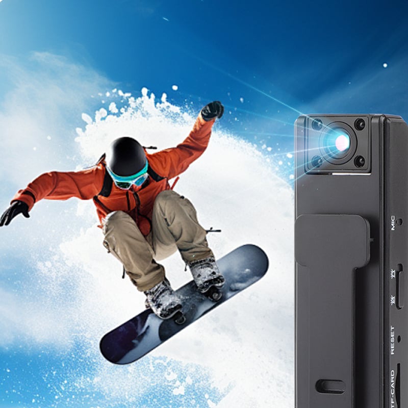 Mini HD Infrared Night Vision Sports Video & Audio Recorder with Clip