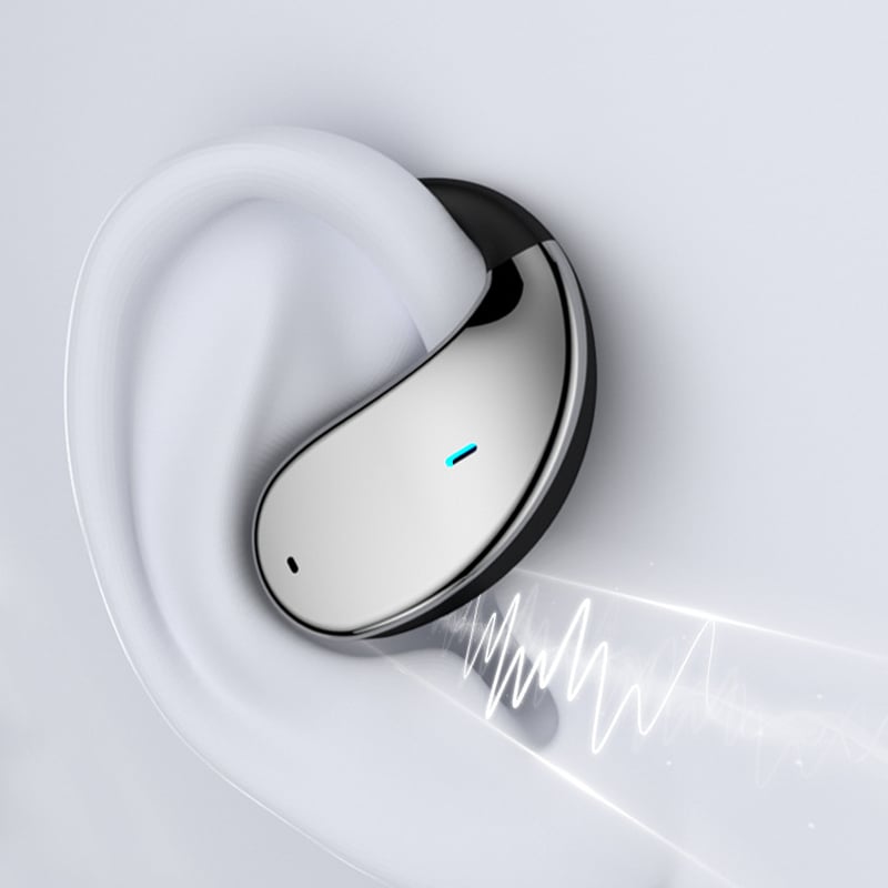Clip-On Bluetooth Earbuds with AI Translation