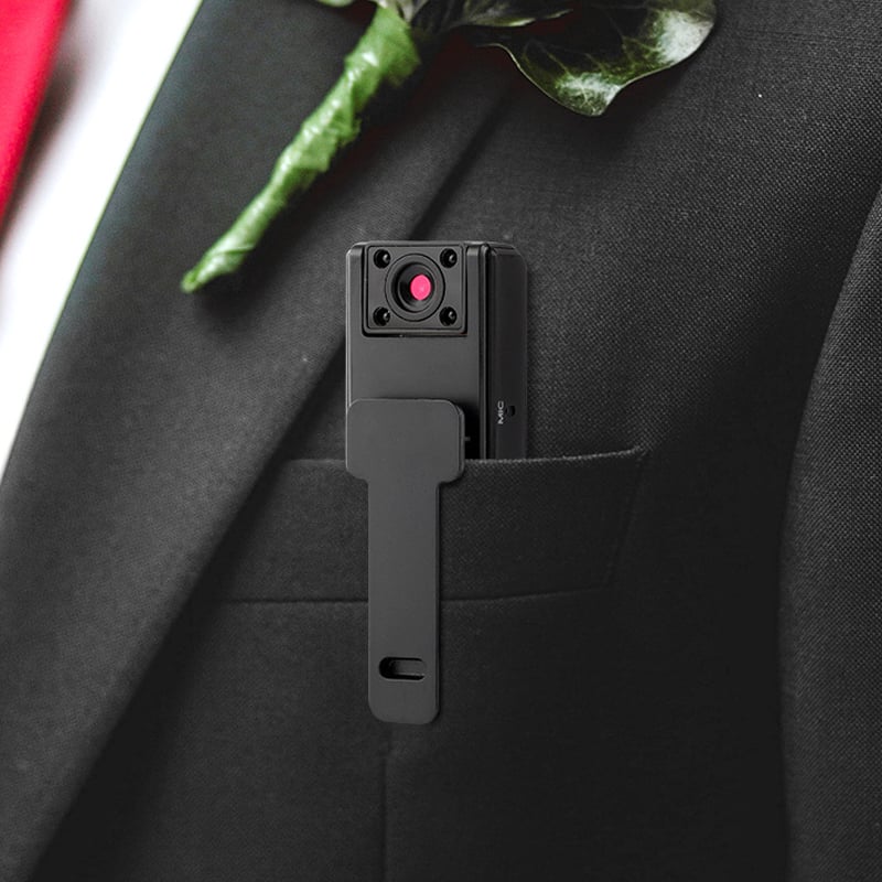 Mini HD Infrared Night Vision Sports Video & Audio Recorder with Clip