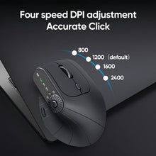 Load image into Gallery viewer, Ergonomic Triple-Connect Wireless Mouse
