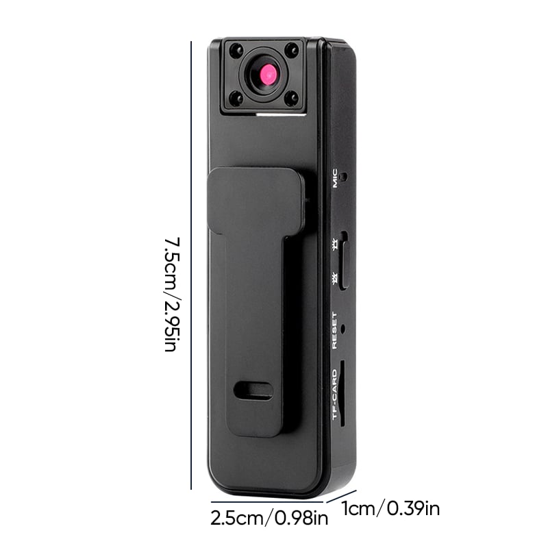 Mini HD Infrared Night Vision Sports Video & Audio Recorder with Clip